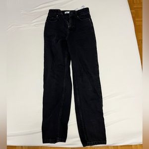 Zara Black Mom Jeans, Size 0